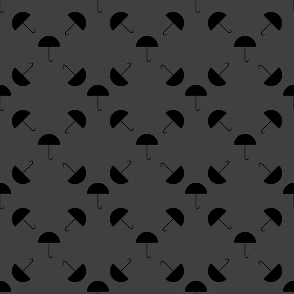Web 伞的图标。平面设计。无缝的灰度模式. — 图库矢量图片
