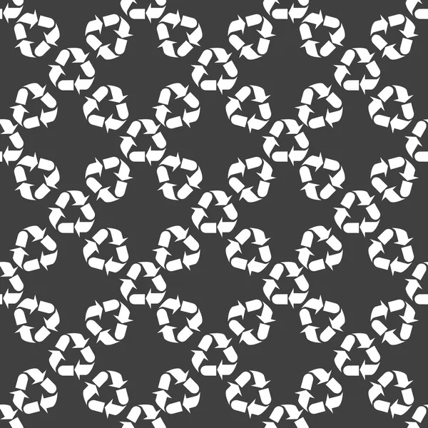 Bearbetning spindelväv ikonen. platt design. sömlös grå mönster. — Stock vektor