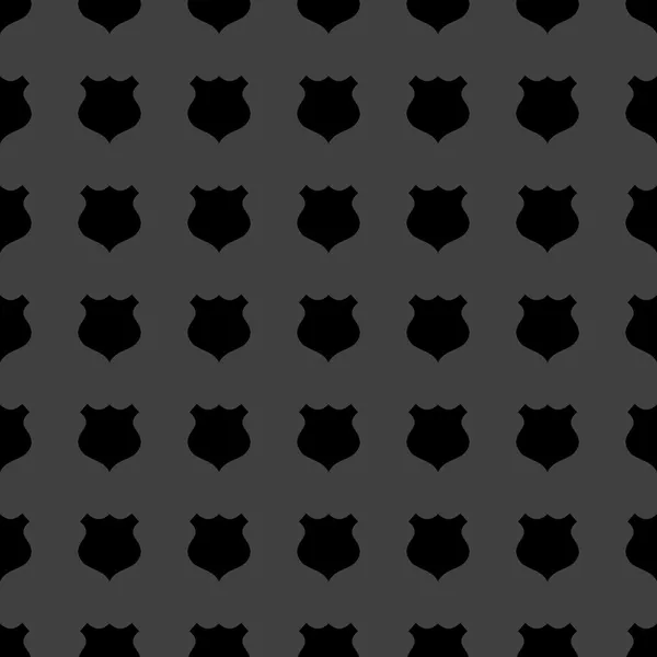 Icône web de bouclier. design plat. Modèle gris sans couture . — Image vectorielle