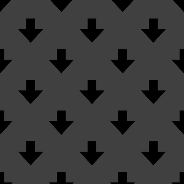 Dolů šipka web ikony. plochý design. šedý vzor bezešvé. — 图库矢量图片
