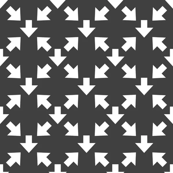 Down Arrow web icon. flat design. Seamless gray pattern. — Stock Vector