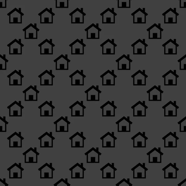 House web icon. flat design. Seamless pattern. — Stock Vector