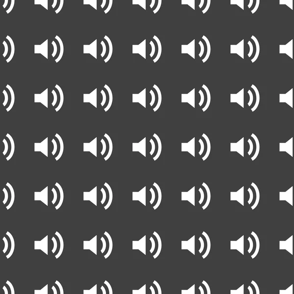 Icono web del altavoz. diseño plano. Patrón sin costura . — Archivo Imágenes Vectoriales