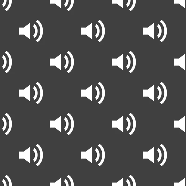 Icono web del altavoz. diseño plano. Patrón sin costura . — Archivo Imágenes Vectoriales