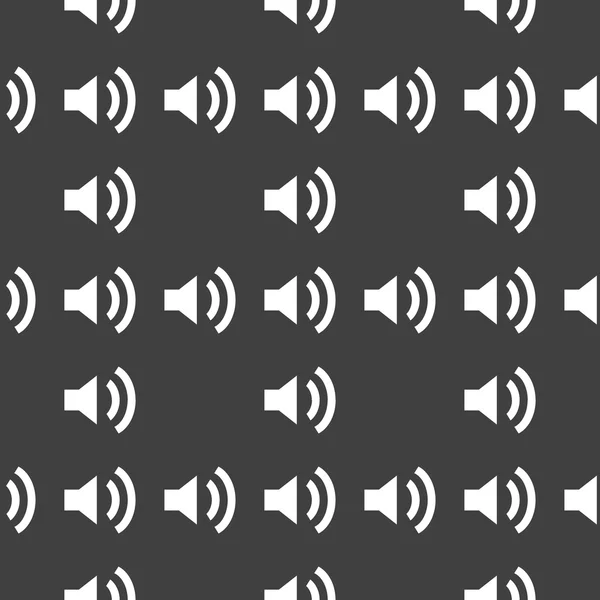 Icono web del altavoz. diseño plano. Patrón sin costura . — Archivo Imágenes Vectoriales