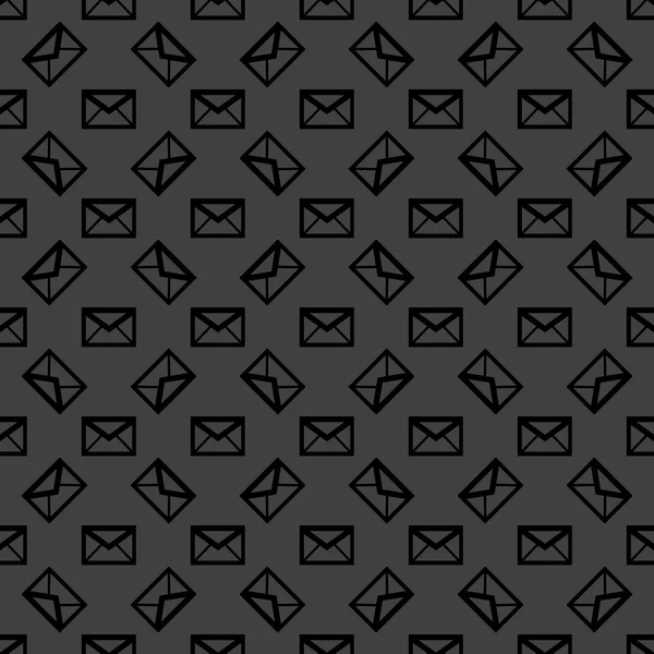 Enveloppe de courrier icône web. design plat. Modèle sans couture . — Image vectorielle