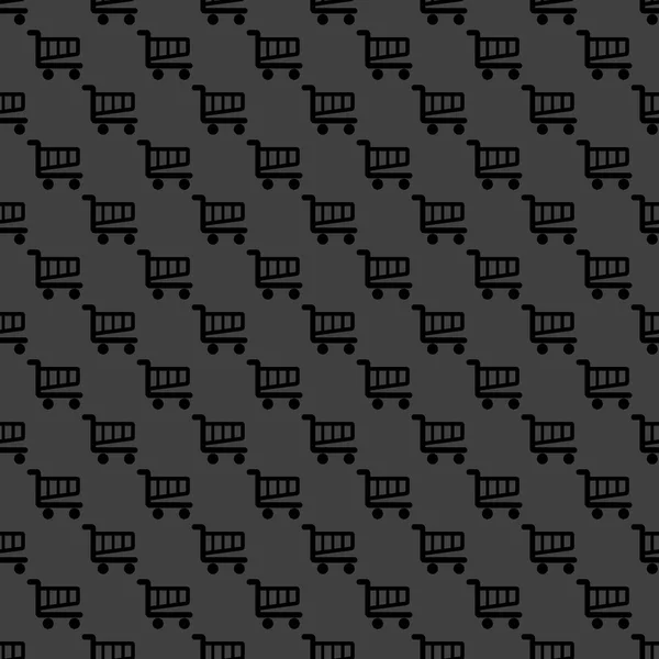 Icône web panier. design plat. Modèle sans couture . — Image vectorielle