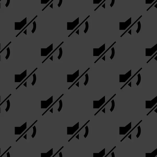 Mute sound web icon. flat design. Seamless pattern. — Stock Vector
