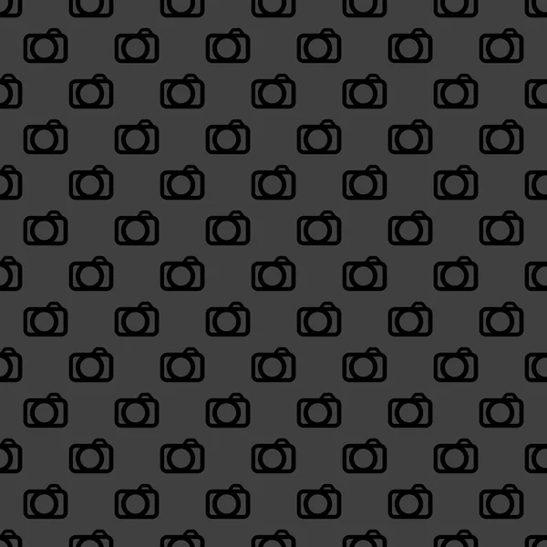 Kamera Web-Symbol. flache Bauweise. nahtloses Muster. — Stockvektor
