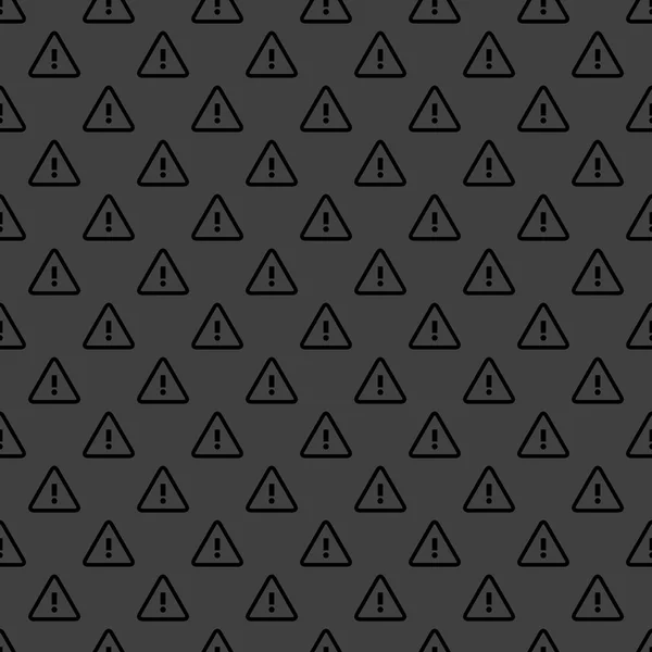 Danger web icon. flat design. Seamless pattern. — Stock Vector