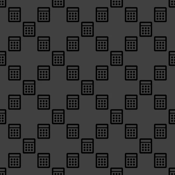 Rechner Web-Symbol. flache Bauweise. nahtloses Muster. — Stockvektor