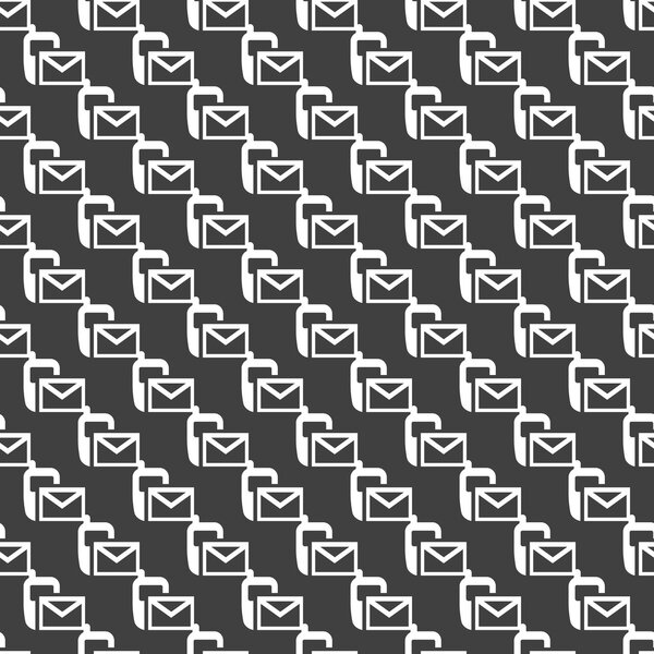 Sms web icon. flat design. Seamless pattern.