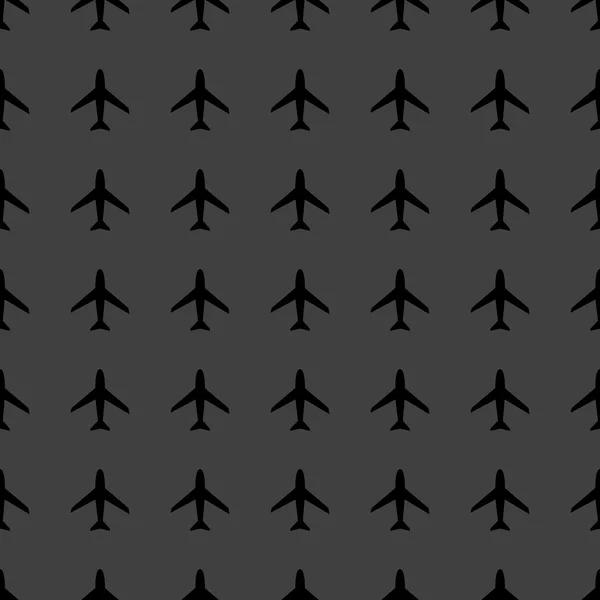 Icône web avion. design plat. Modèle sans couture . — Image vectorielle