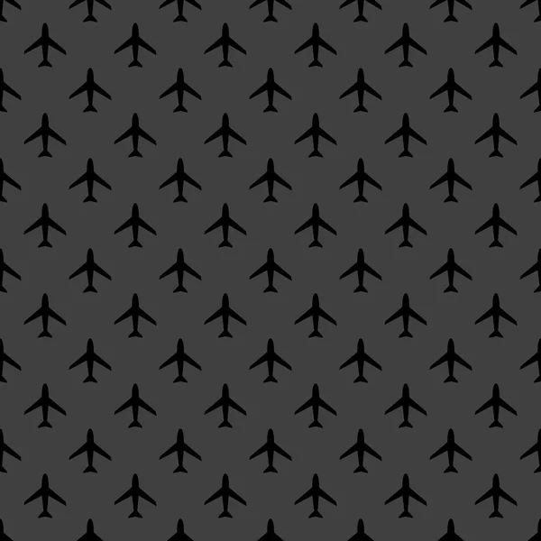 Plane web icon. flat design. Seamless pattern. — Stock Vector