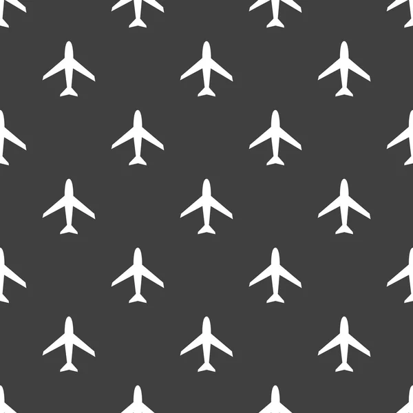 uçak web simgesi. düz tasarım. seamless modeli.