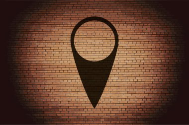 işaretçiler eşleyin. düz modern web düğme ve metin için yer