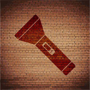 el feneri. düz modern web düğme ve metin için yer.