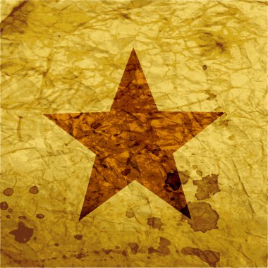 Star. düz modern web düğme ve metin için yer