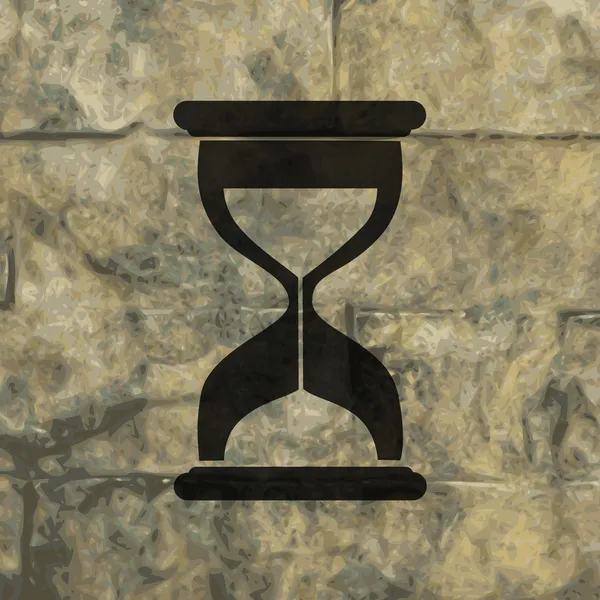 Άμμος ρολόι. γυαλί χρονόμετρο. επίπεδη σύγχρονες web κουμπί και χώρο για το κείμενό σας — Διανυσματικό Αρχείο