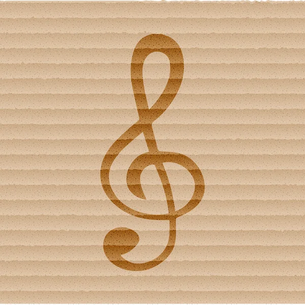 音楽の音符の要素アイコン、フラットなデザインを web します。 — ストックベクタ