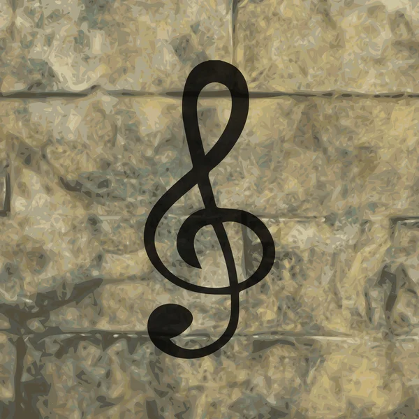 Musik element anteckningar spindelväv ikonen, platt design — Stock vektor