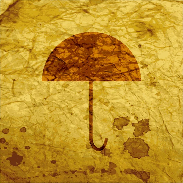 Parapluie. Bouton web plat moderne et espace pour votre texte . — Image vectorielle