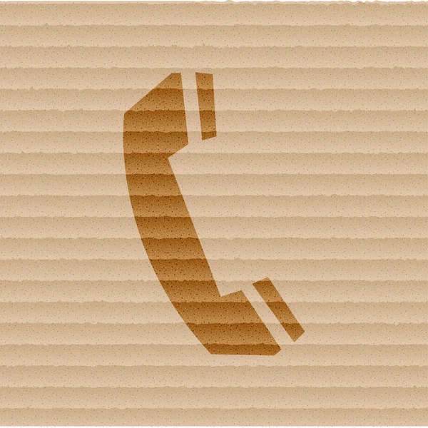 Telefon. przycisk płaski nowoczesny tkanina i miejsca na tekst — Wektor stockowy
