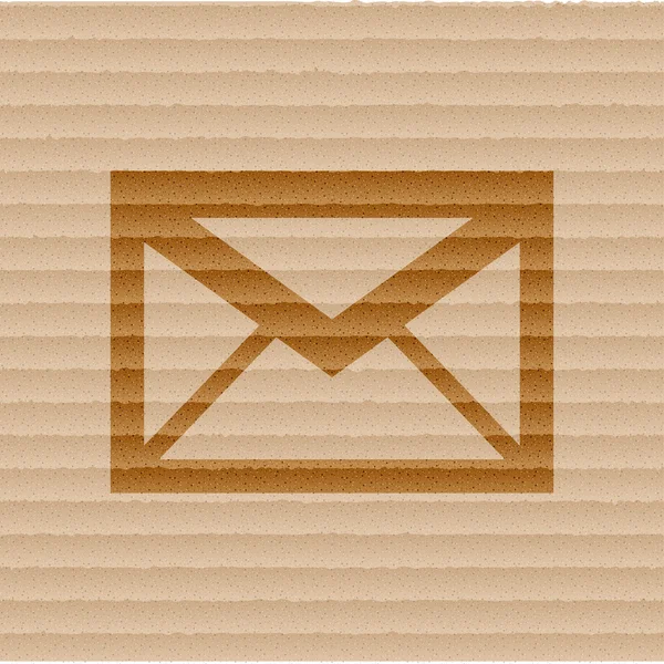 Mail. boríték. lakás modern web gomb és hely a szöveg. — Stock Vector