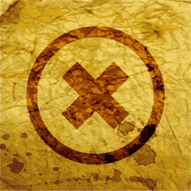 İptal. düz modern web düğme ve metin için yer.