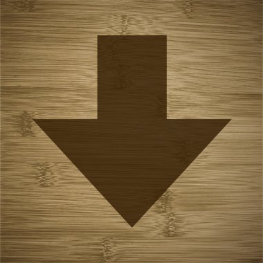 aşağı ok. düz modern web düğme ve metin için yer