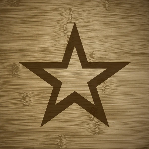 Star web icon, flat design — Stock Vector