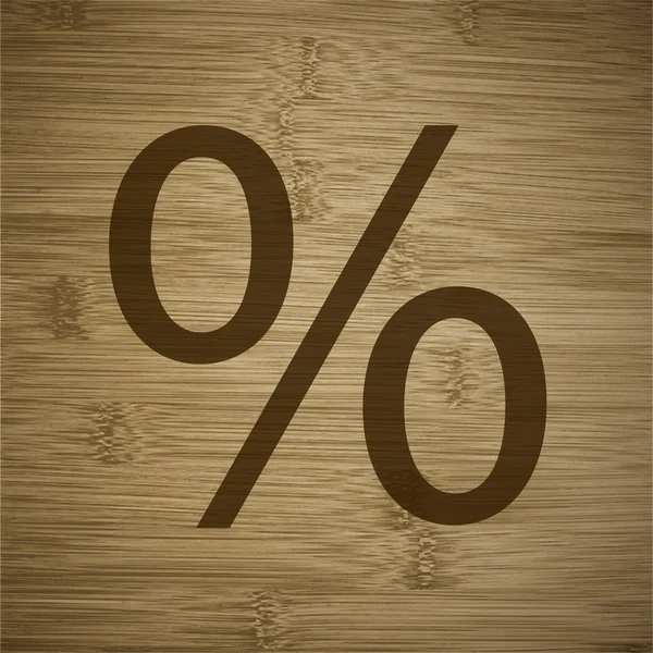 Percent. Flat modern web button and space for your text — Stock Vector