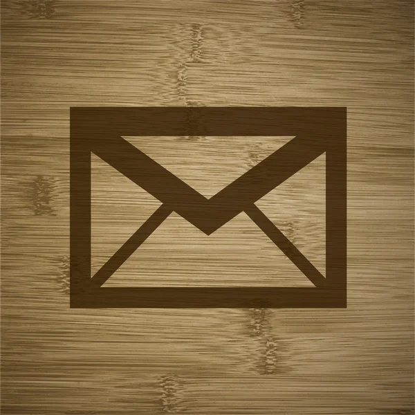 Mail. boríték. lakás modern web gomb és hely a szöveg. — Stock Vector