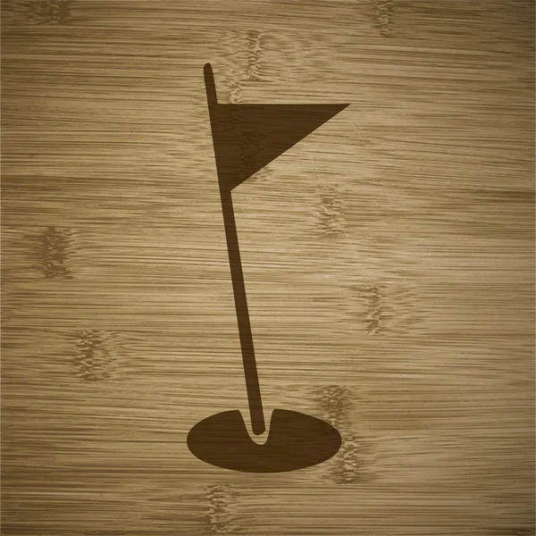 高尔夫的标志。平现代 web 按钮和空间为您的文字. — 图库矢量图片
