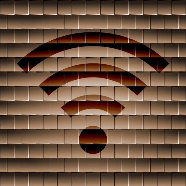 WI-FI. Плоская современная веб-кнопка и место для вашего текста — стоковый вектор