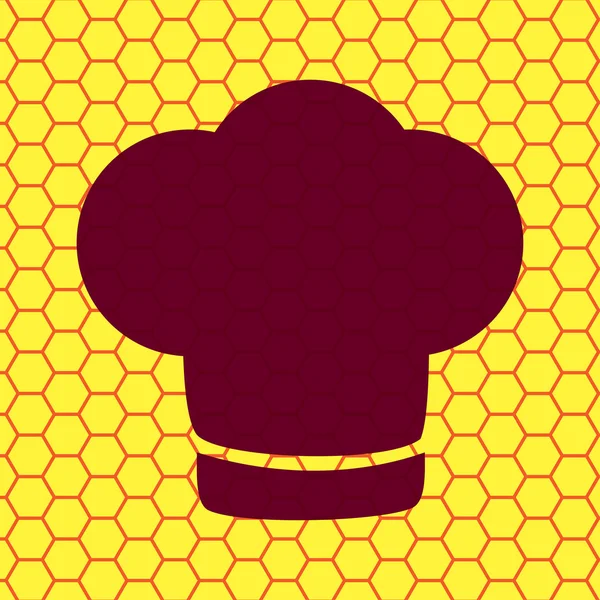 ΚΓΠ σεφ. μαγείρεμα. επίπεδη σύγχρονες web κουμπί και χώρο για το κείμενό σας — Διανυσματικό Αρχείο