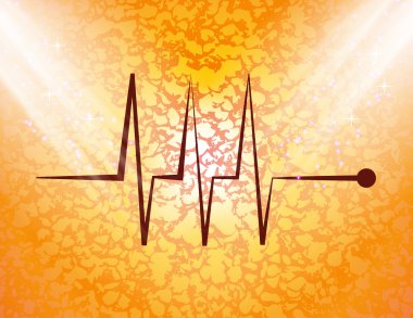 kalp nabız düz çizmek ile arka plan