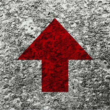 arka plan ile düz yukarı ok simgesi