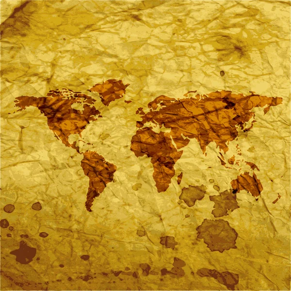 Detalhou o melhor mapa do mundo. design plano — Fotografia de Stock