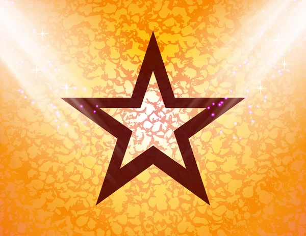 Estrela design plano com fundo abstrato — Fotografia de Stock
