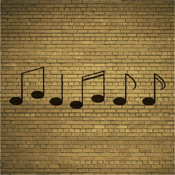 Music notes on staves with abstract background — Stock Photo, Image