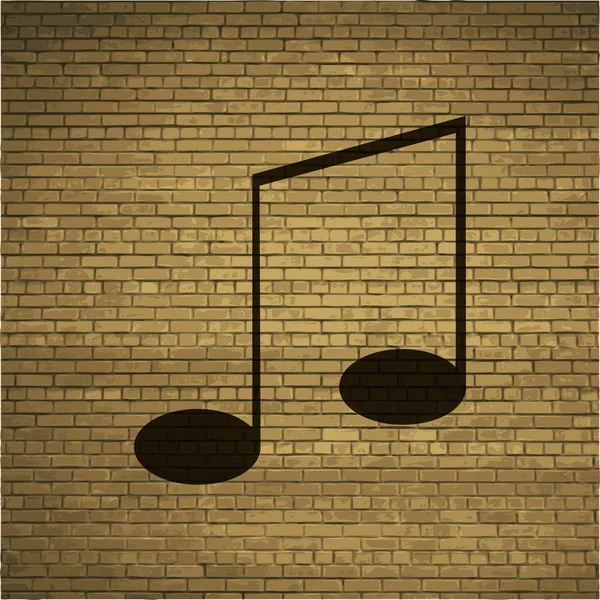 Музыкальные ноты на стойках с абстрактным фоном — стоковое фото