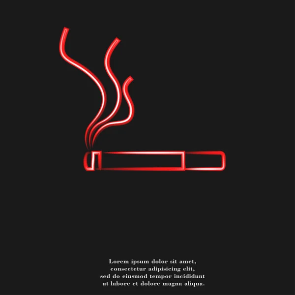 Sinal de fumar. ícone de cigarro. projeto plano com fundo abstrato — Fotografia de Stock