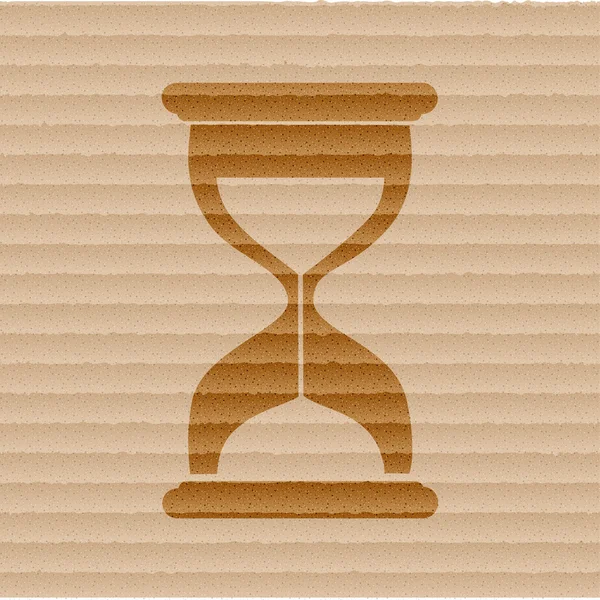 Hourglass time icon flat design with abstract background — Stock Photo, Image