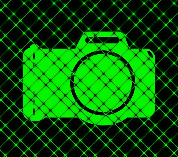 Photo camera icon flat design with abstract background