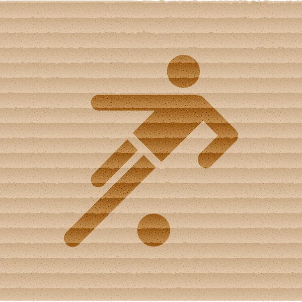 Soccer players icon. Football. Flat with abstract background — Stock Photo, Image