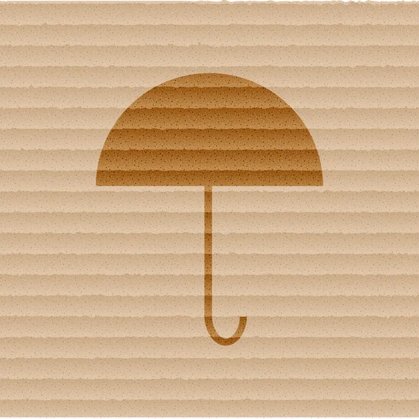 Ícone guarda-chuva Plano com fundo abstrato — Fotografia de Stock