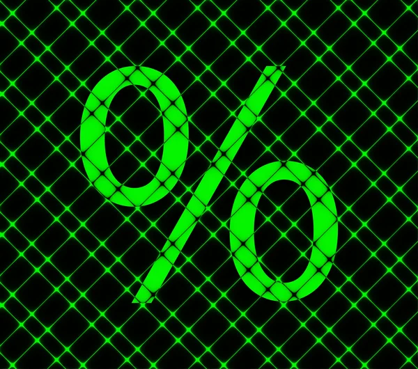 Percent icon Flat with abstract background — Stock Photo, Image