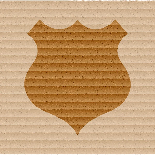 Значок щита плоский с абстрактным фоном — стоковое фото