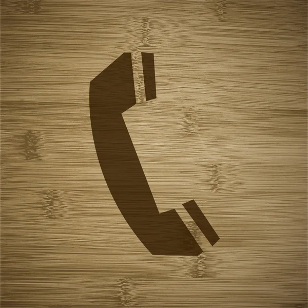 Иконка телефона с абстрактным фоном — стоковое фото